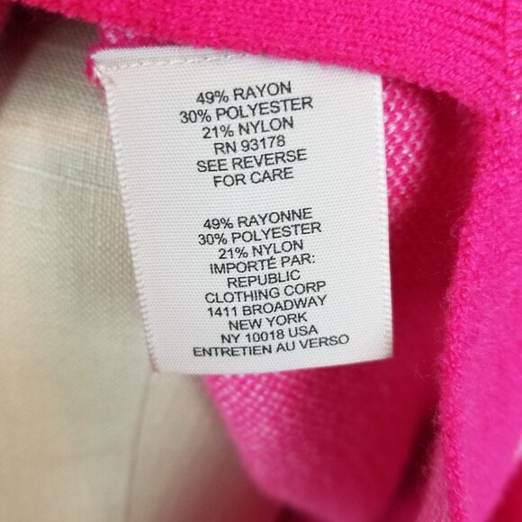 Philosophy Hot Pink White Polka Dot Long Sleeve Knit Cozy Sweater *NWT * Large - Picture 6 of 7